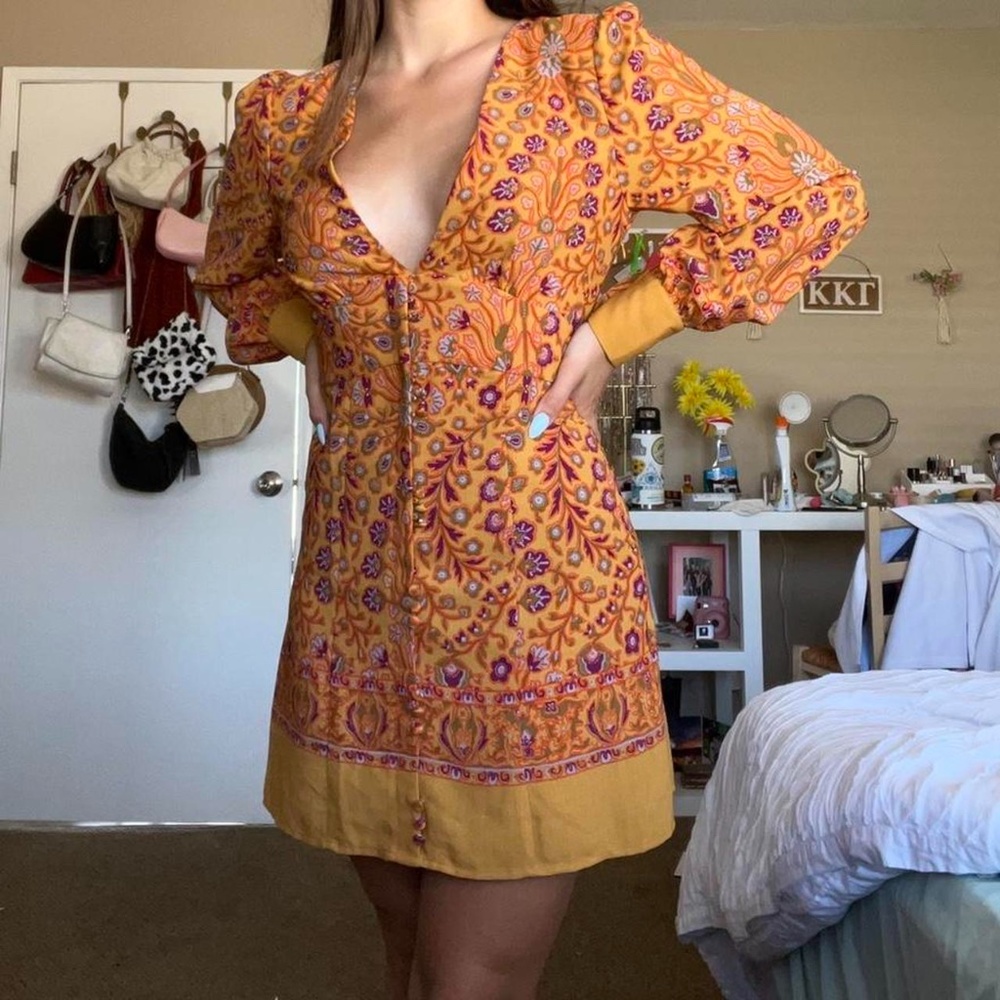 NWT Urban Outfitters 70s Style Floral Dress